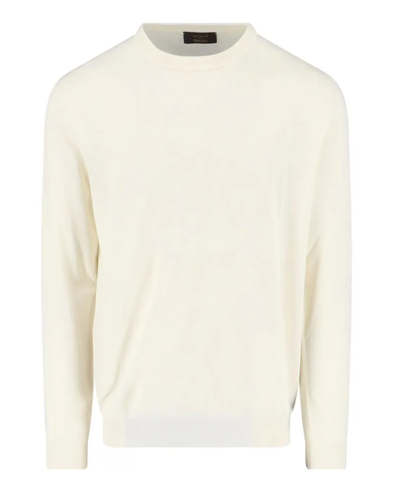 Zanone Rundhalspullover - Weiß Weiß