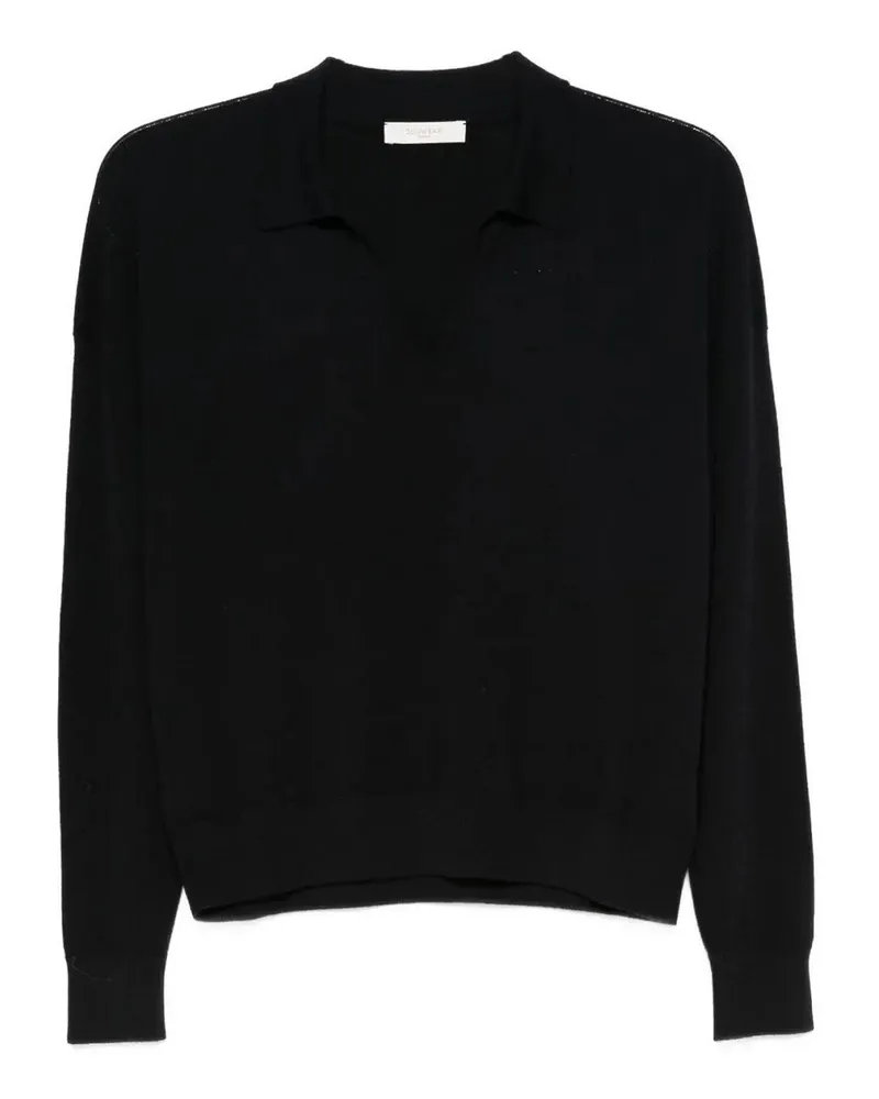 Zanone V-Pullover - Schwarz Schwarz