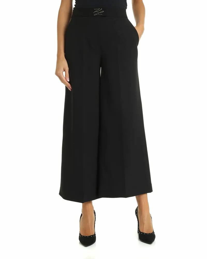 Karl Lagerfeld Casual Hose - Schwarz Schwarz
