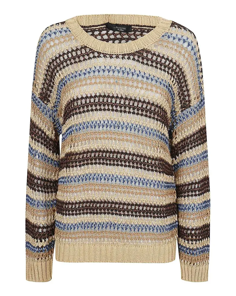 Max Mara Rundhalspullover - Bunt Bunt