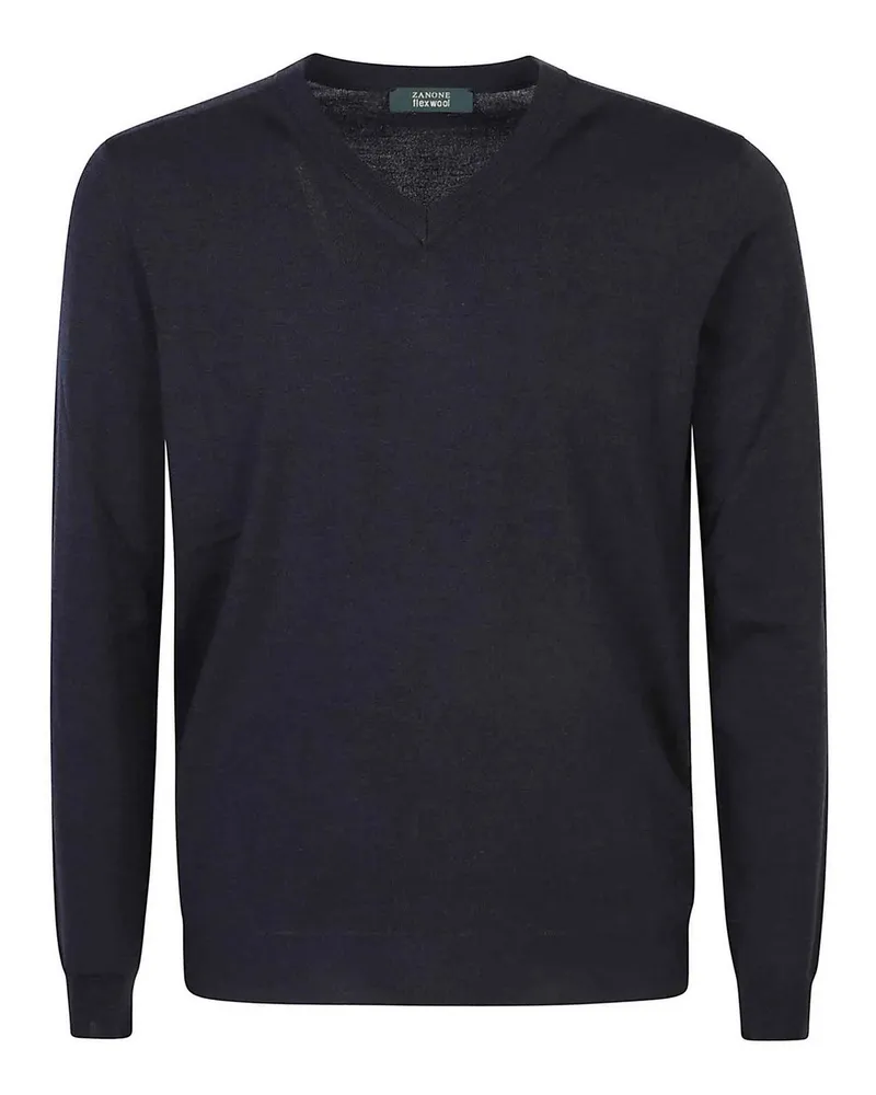 Zanone U-Boot-Pullover - Blau Blau