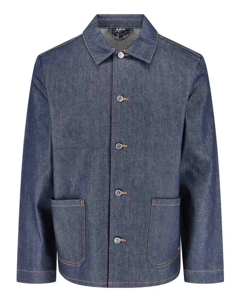 A.P.C. A. P.C. Casualjacke - Blau Blau