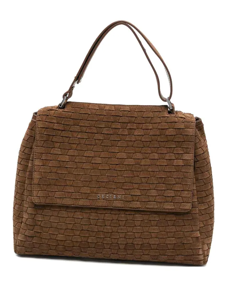 Orciani Schultertasche - Braun Braun
