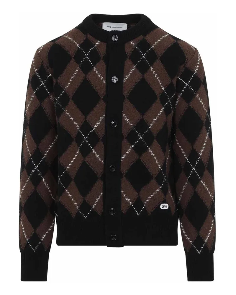 AMI Paris Cardigan - Schwarz Schwarz
