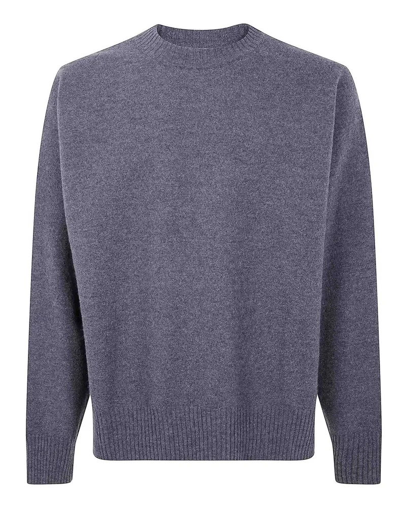 Jil Sander Rundhalspullover - Grau Grau