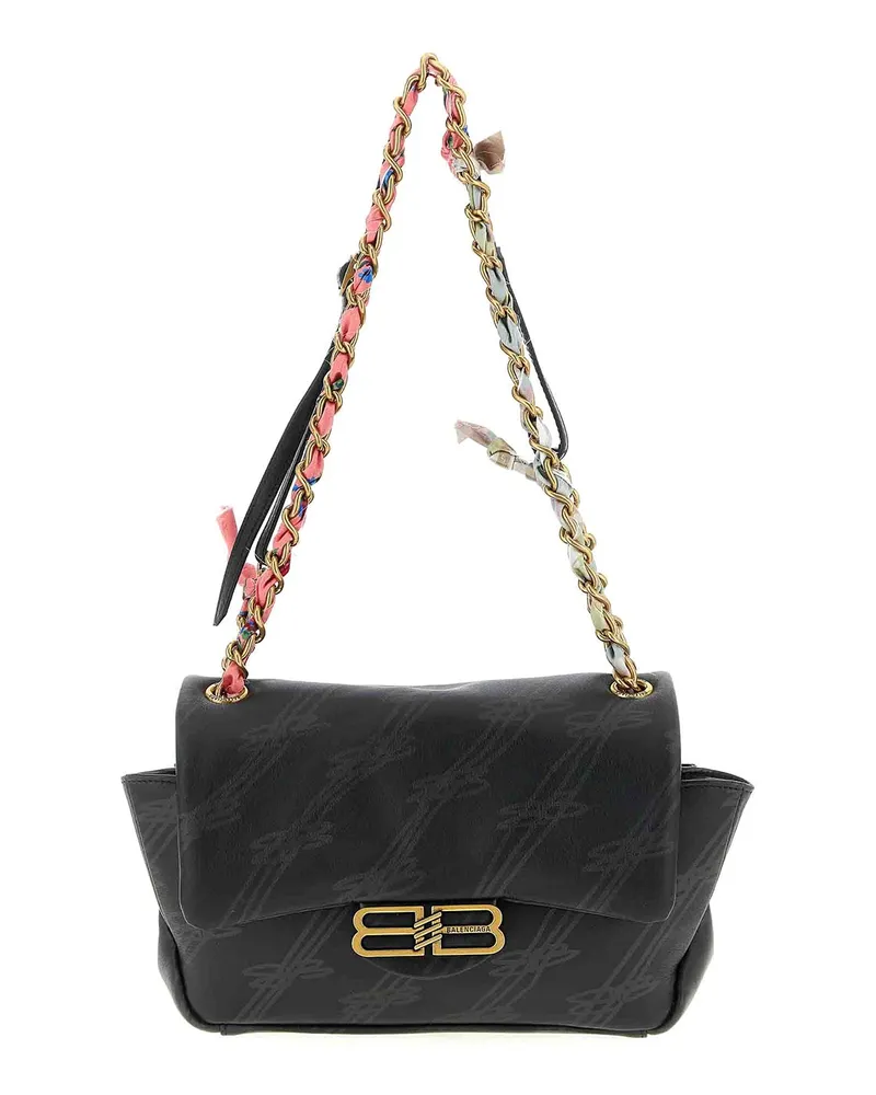 Balenciaga Schultertasche - Schwarz Schwarz