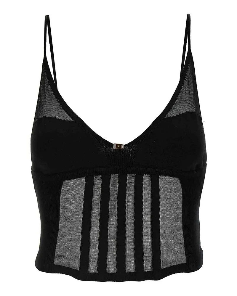 Elisabetta Franchi T-Shirt - Schwarz Schwarz