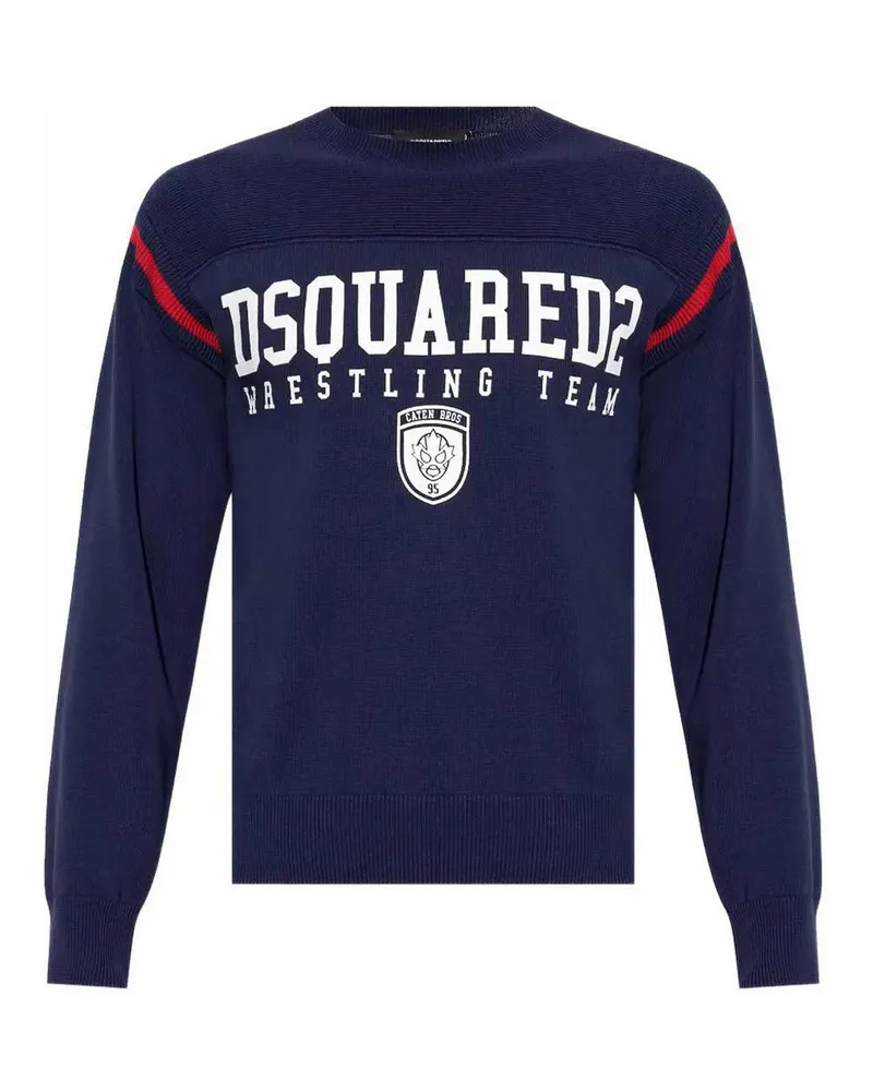 Dsquared2 Rundhalspullover - Blau Blau
