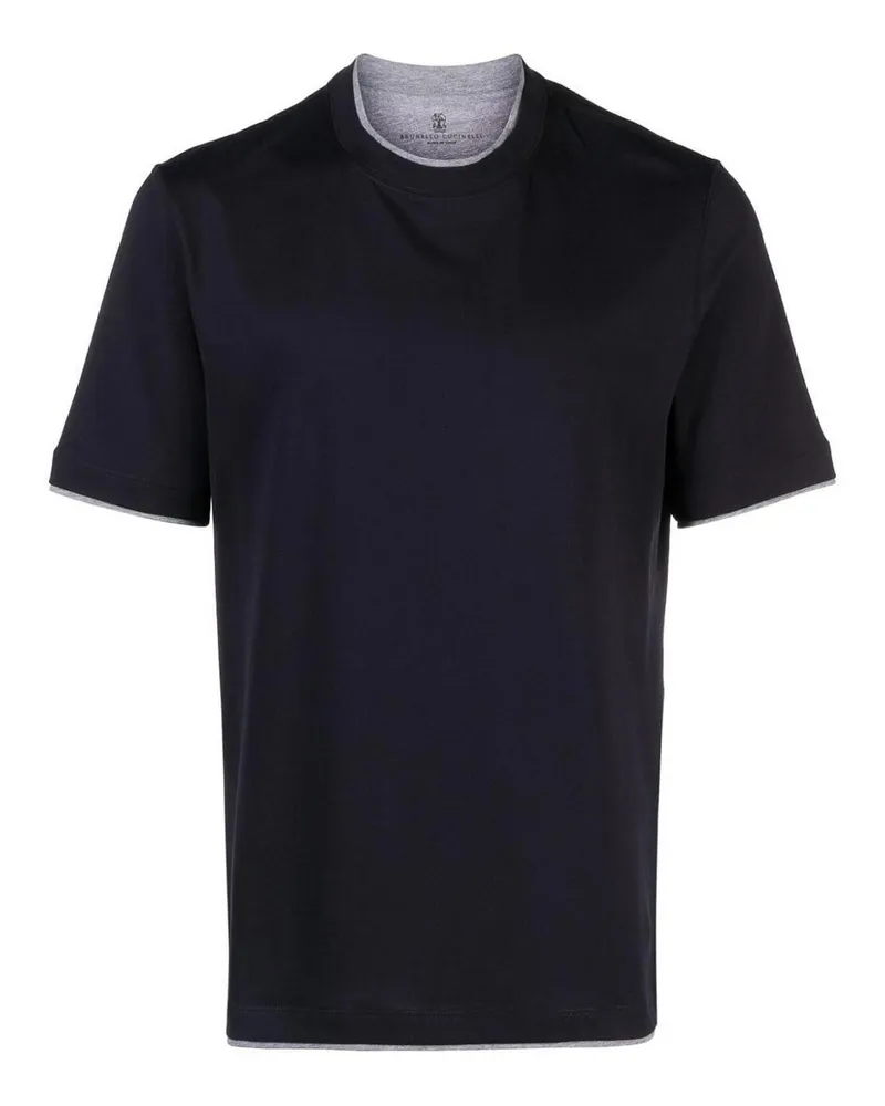Brunello Cucinelli T-Shirt - Dunkelblau Dunkelblau