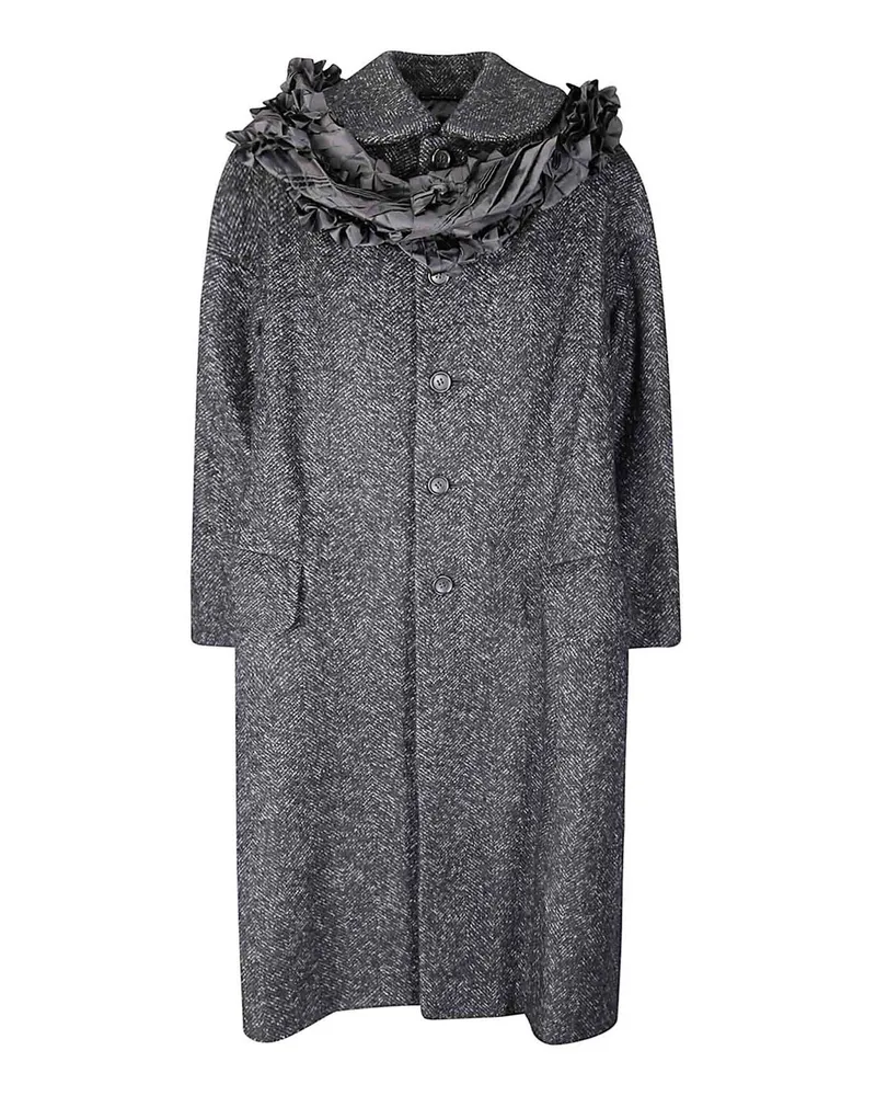 Comme des Garçons Langer Mantel - Schwarz Schwarz