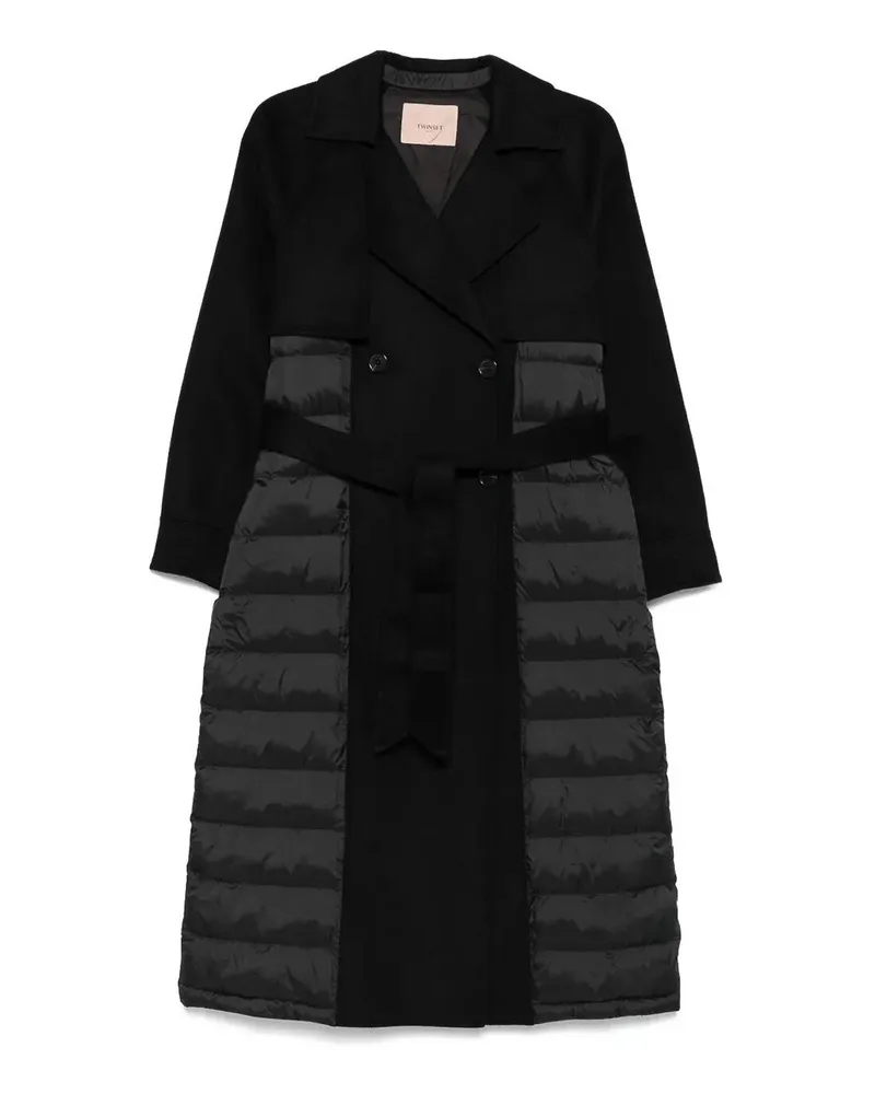 Twin-Set Kurzer Mantel - Schwarz Schwarz