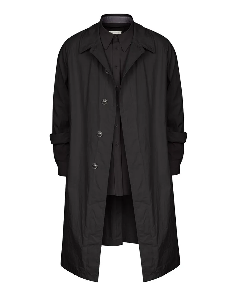 Maison Margiela Trenchcoat - Schwarz Schwarz