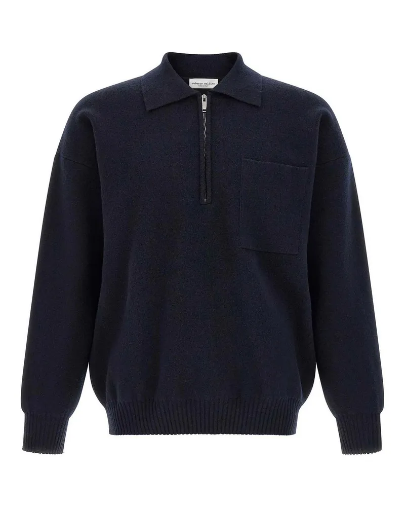 Roberto Collina Poloshirt - Blau Blau