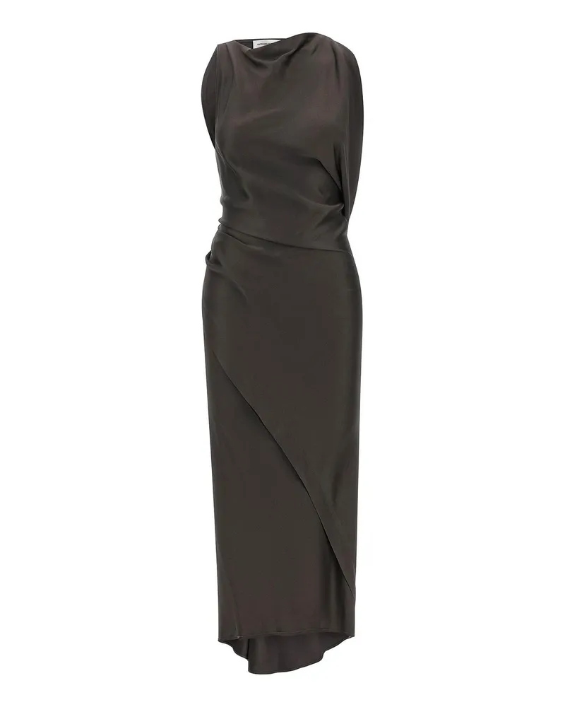 Victoria Beckham Knielanges Kleid - Grau Grau