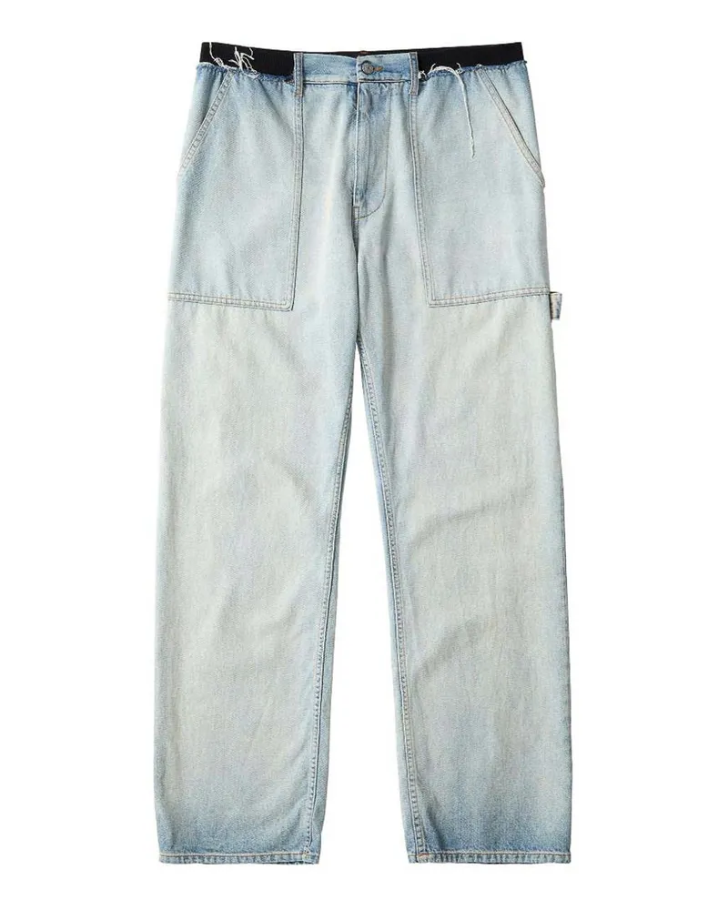 Maison Margiela Straight Leg Jeans - Hellblau Hellblau