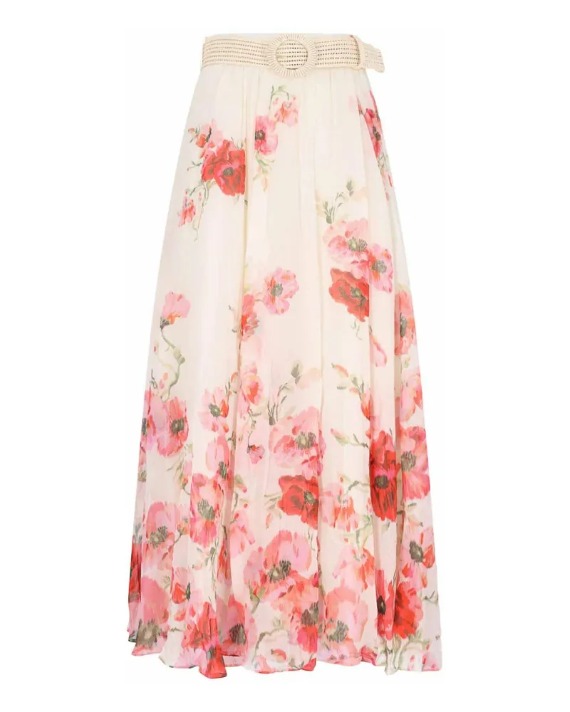Zimmermann Maxikleid - Weiß Weiß