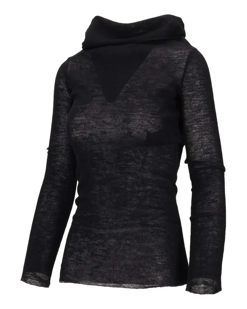 Ann Demeulemeester Top - Schwarz Schwarz