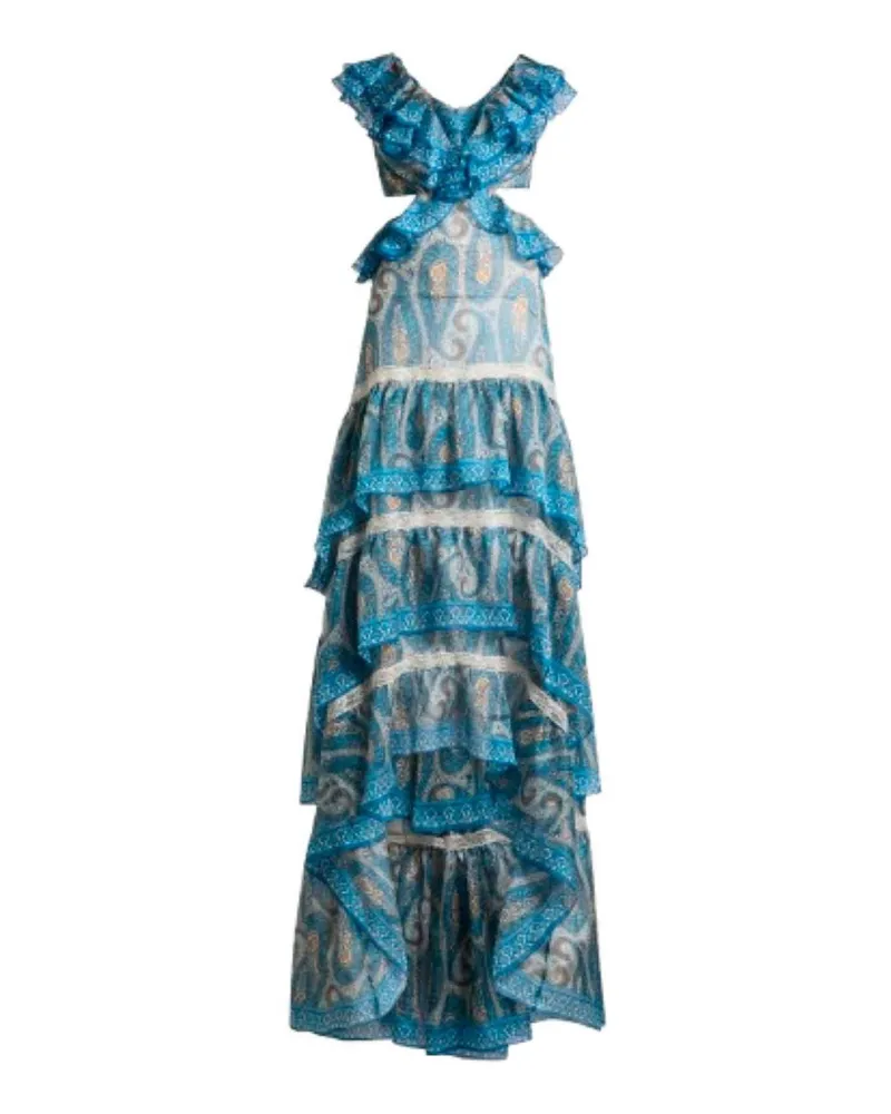 Etro Maxikleid - Blau Blau