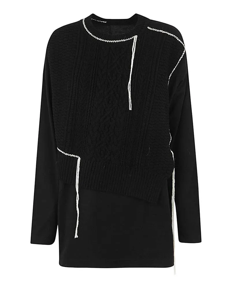 Yohji Yamamoto Kurzes Kleid - Schwarz Schwarz