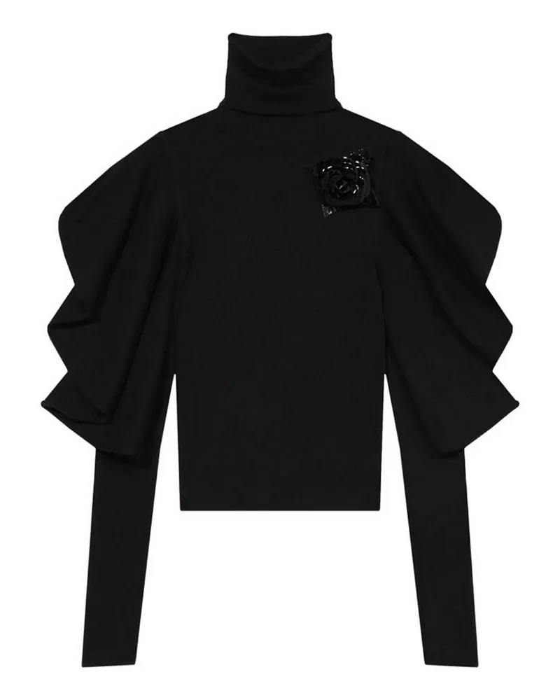 Blumarine Rundhalspullover - Schwarz Schwarz