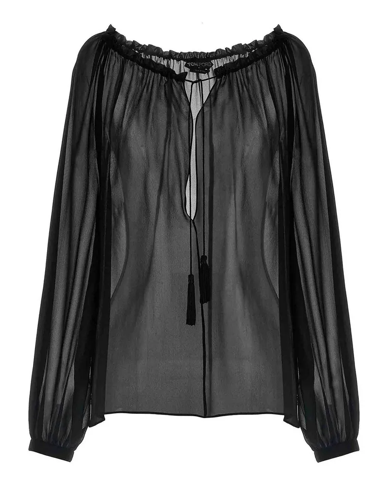Tom Ford Bluse - Schwarz Schwarz