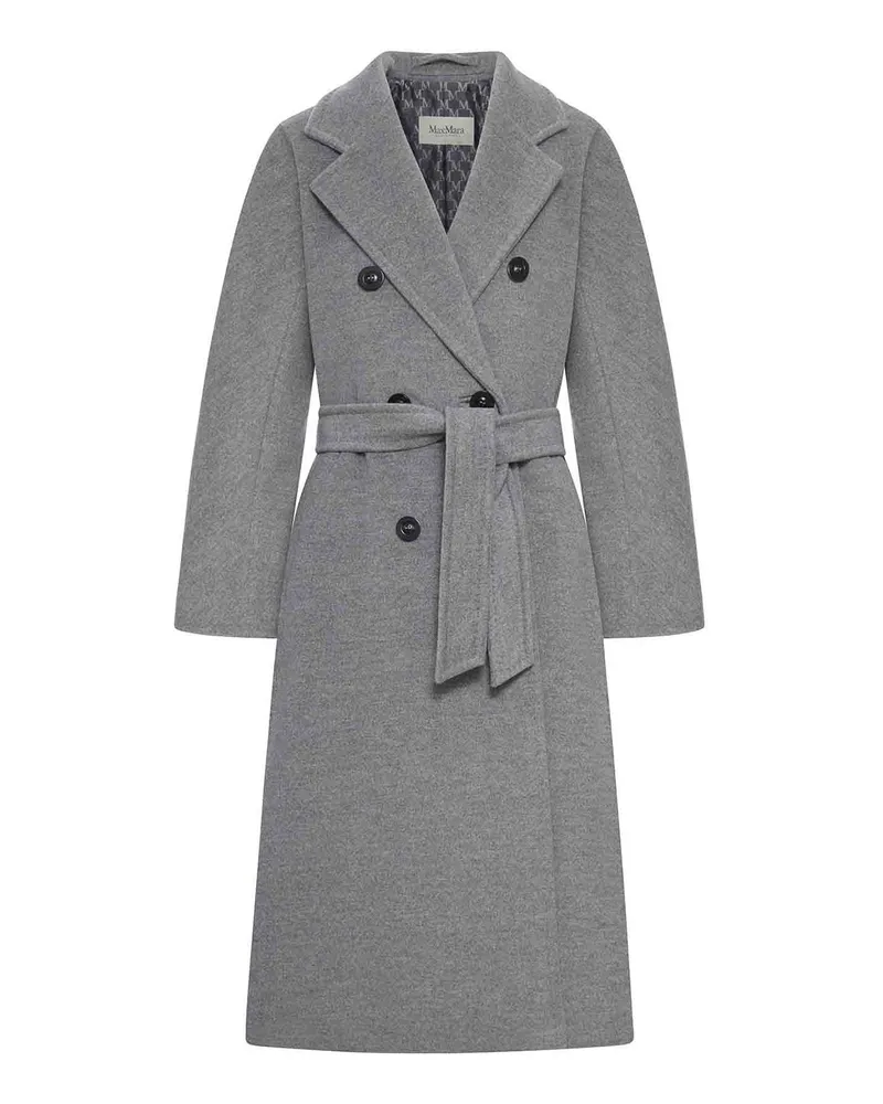 Max Mara Knielanger Mantel - Grau Grau