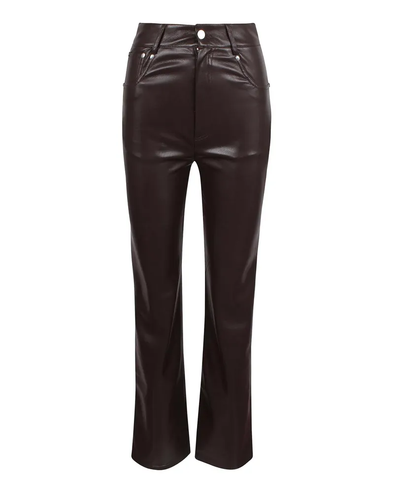 Nanushka Lederhose - Braun Braun