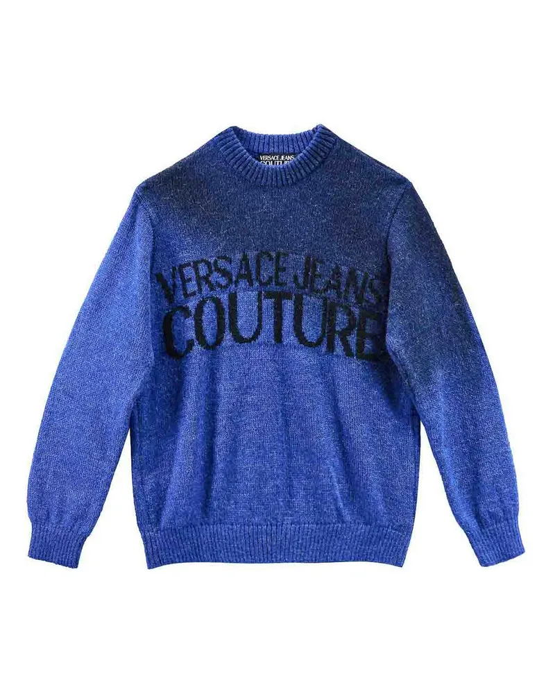 Versace Jeans Rundhalspullover - Blau Blau