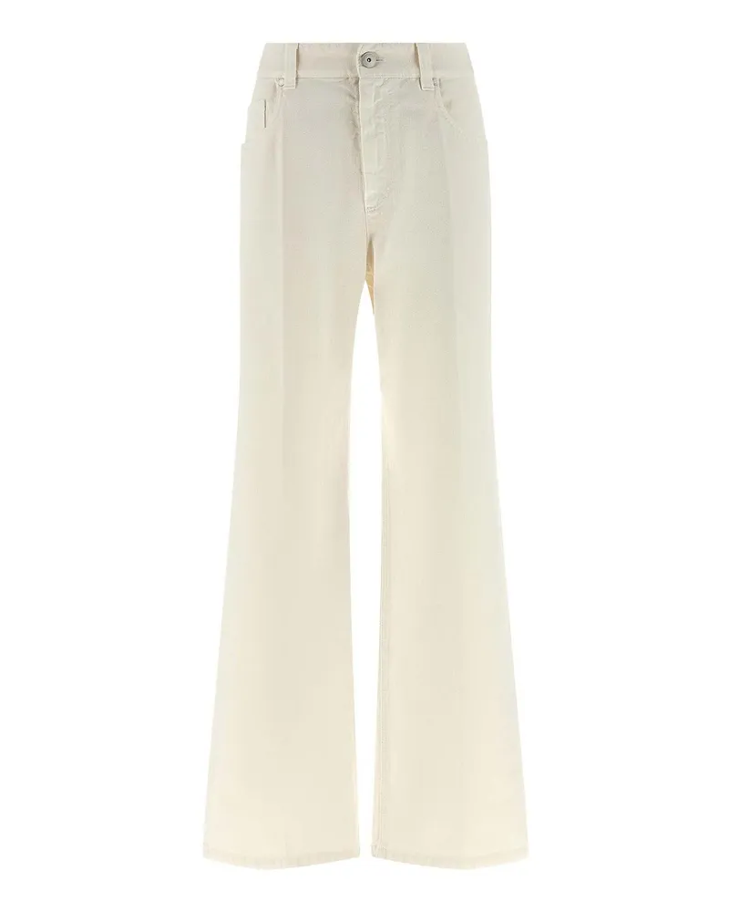 Brunello Cucinelli Straight Leg Jeans - Weiß Weiß