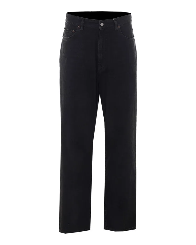 Maison Margiela Straight Leg Jeans - Schwarz Schwarz