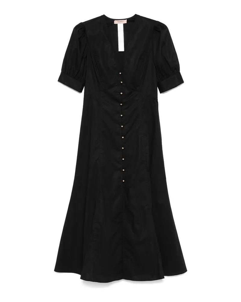 Twin-Set Knielanges Kleid - Schwarz Schwarz