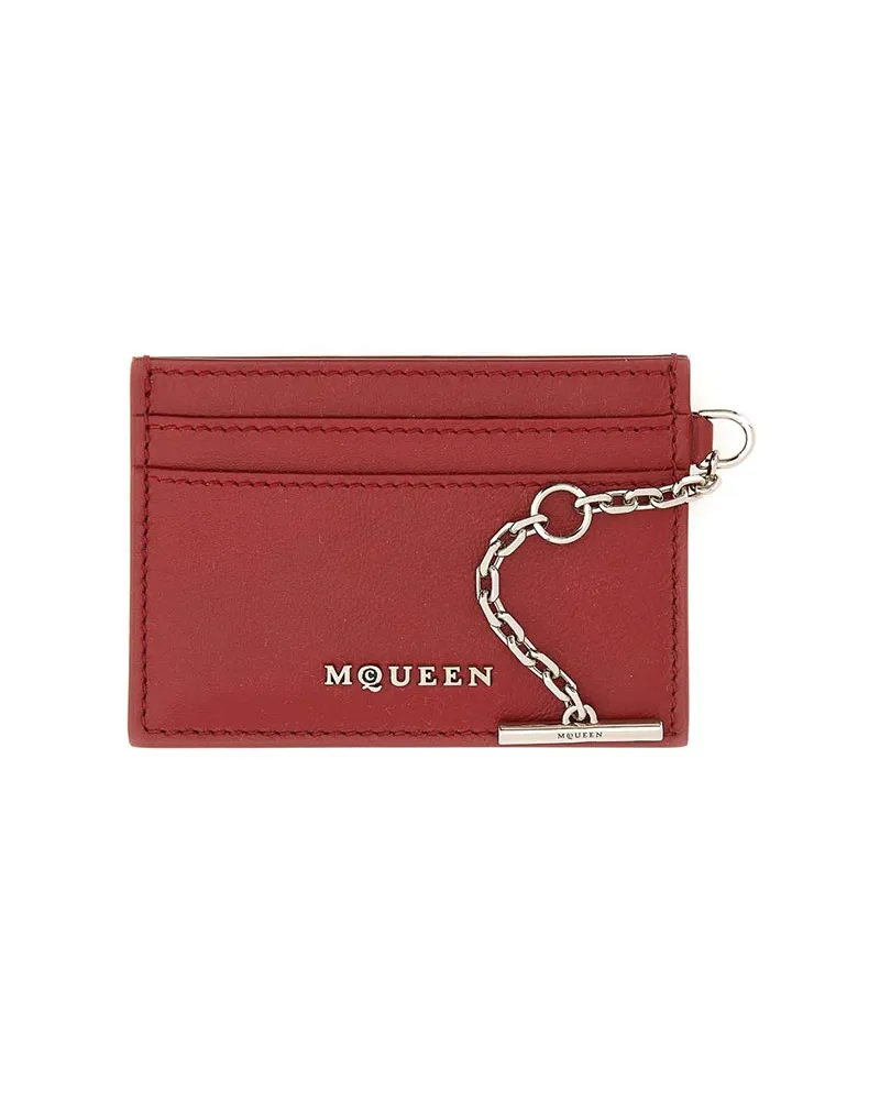 Alexander McQueen Portemonnaie - Rot Rot