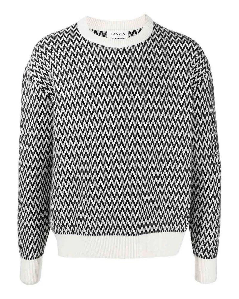Lanvin Rundhalspullover - Schwarz