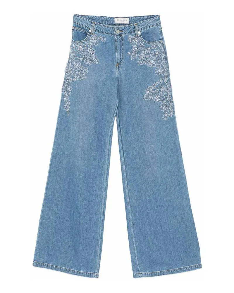 Ermanno Scervino Straight Leg Jeans - Blau Blau