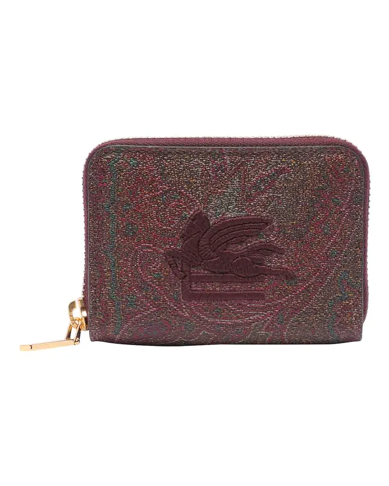 Etro Portemonnaie - Dunkelrot Dunkelrot
