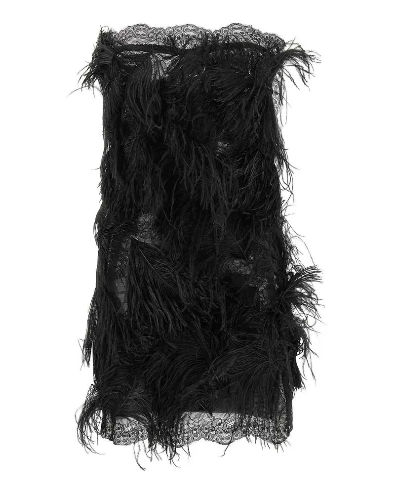 ATTICO Knielanges Kleid - Schwarz Schwarz