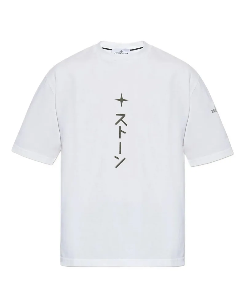 Stone Island T-Shirt - Weiß Weiß