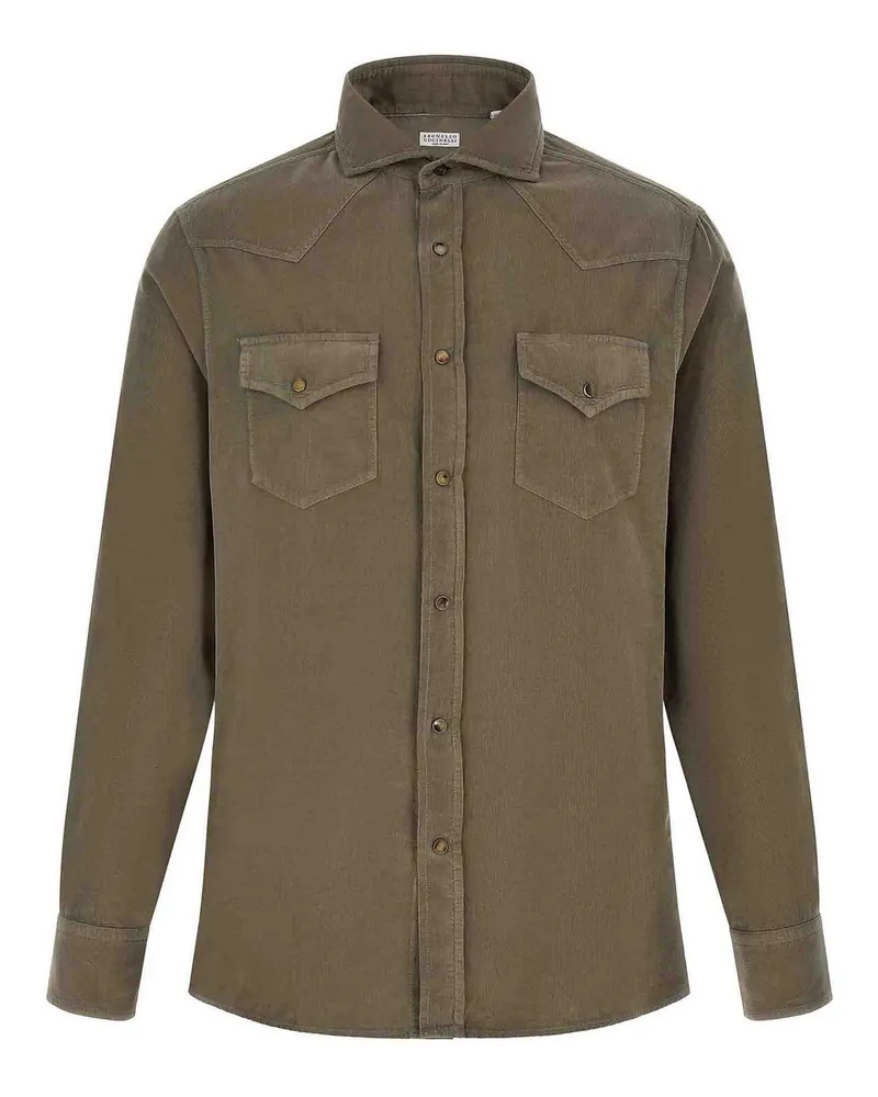 Brunello Cucinelli Hemd - Grün Grün