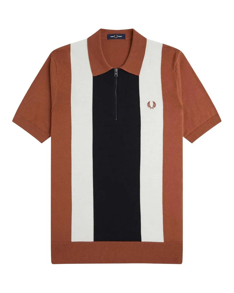 Fred Perry U-Boot-Pullover - Orange Orange