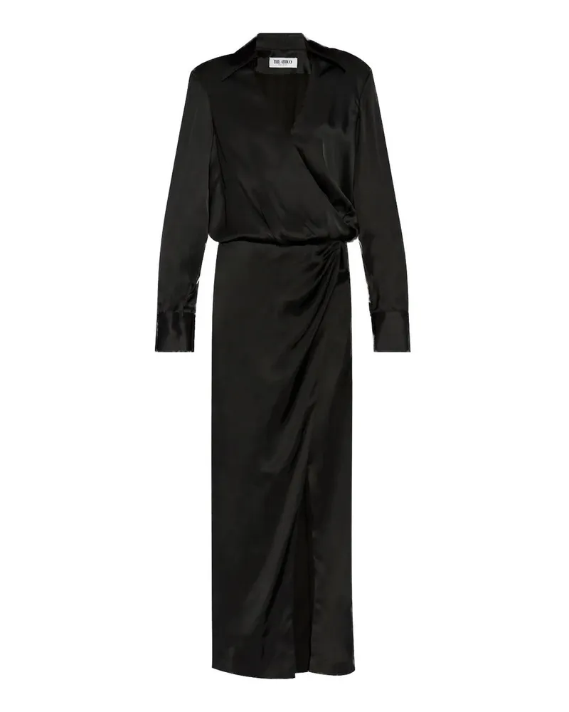 ATTICO Knielanges Kleid - Schwarz Schwarz