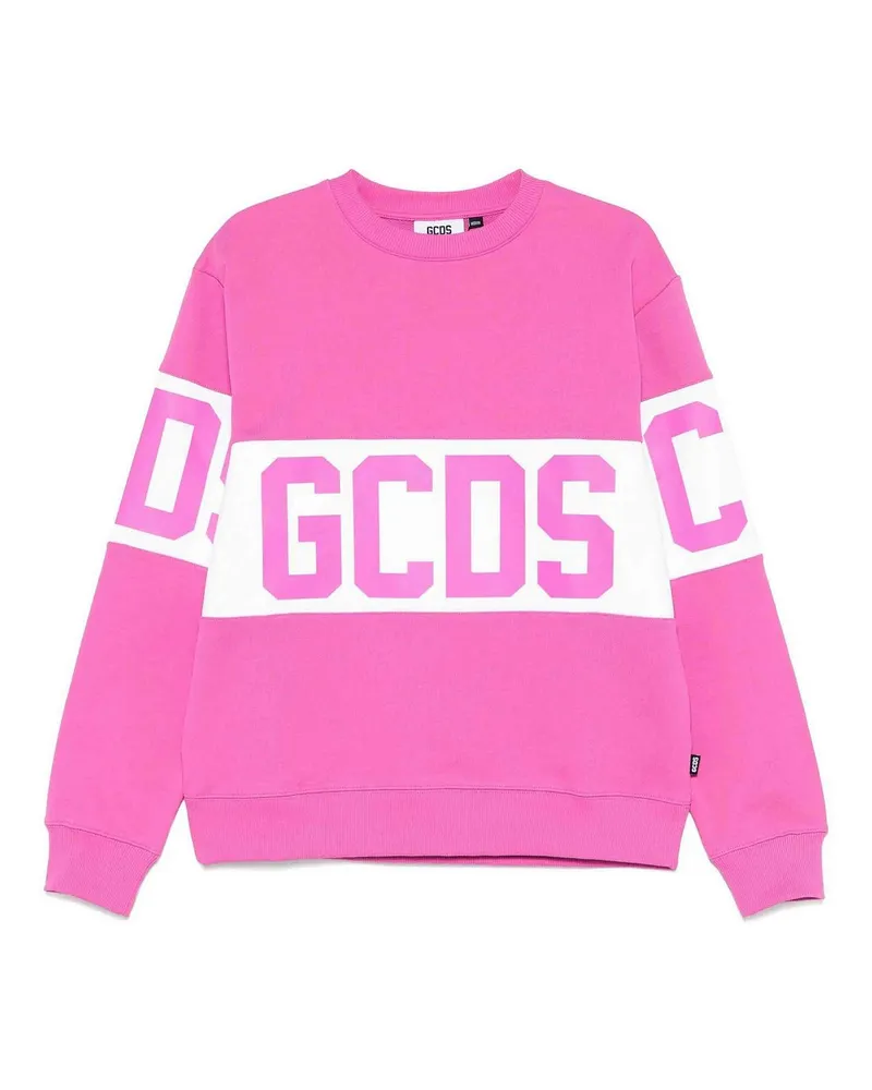 GCDS Rundhalspullover - Fuchsia Fuchsia