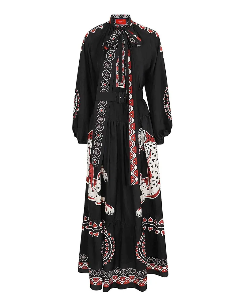 La DoubleJ Knielanges Kleid - Schwarz Schwarz