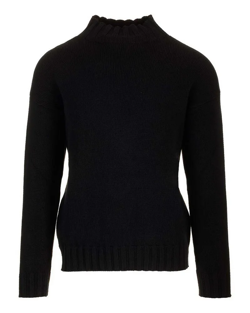 Tagliatore Rundhalspullover - Schwarz Schwarz