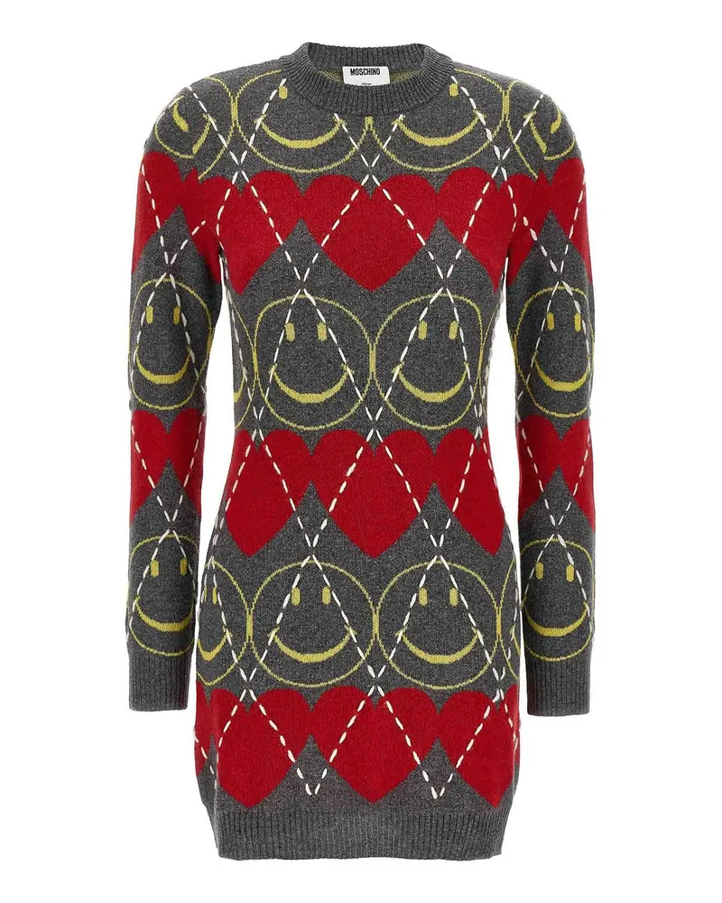 Moschino Knielanges Kleid - Bunt Bunt
