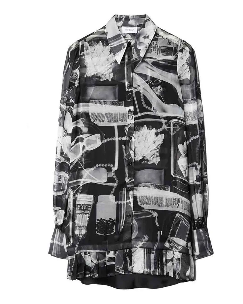 OFF-WHITE Knielanges Kleid - Schwarz Schwarz