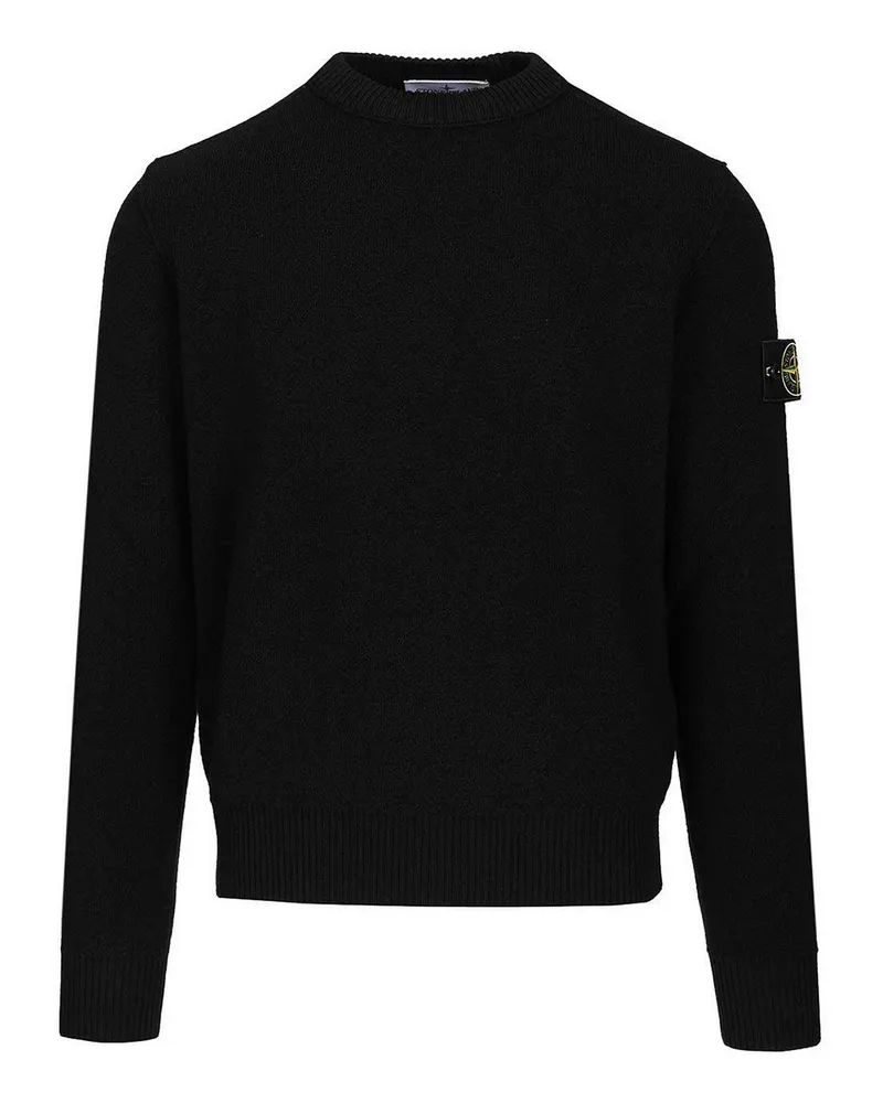 Stone Island Rundhalspullover - Schwarz Schwarz