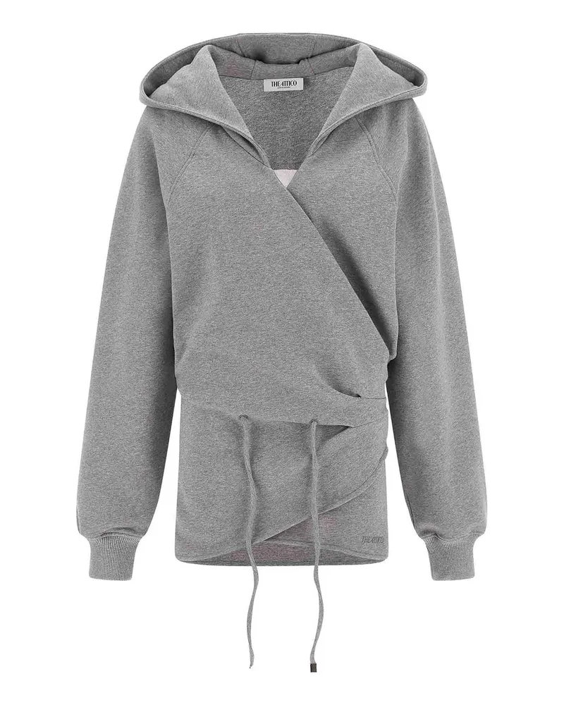 ATTICO Knielanges Kleid - Grau Grau