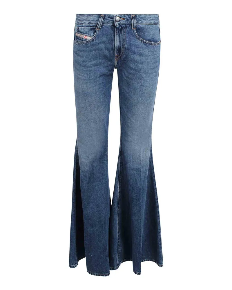 Diesel Straight Leg Jeans - Blau Blau