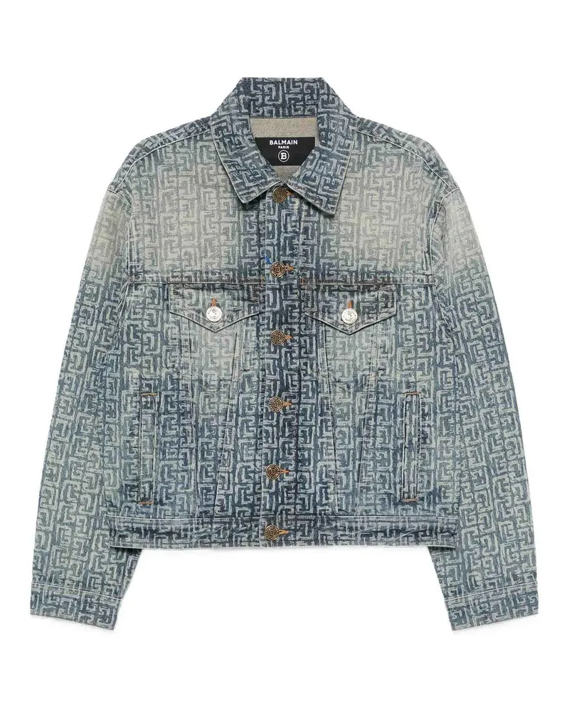 Balmain Jeansjacke - Hellbeige Hellbeige