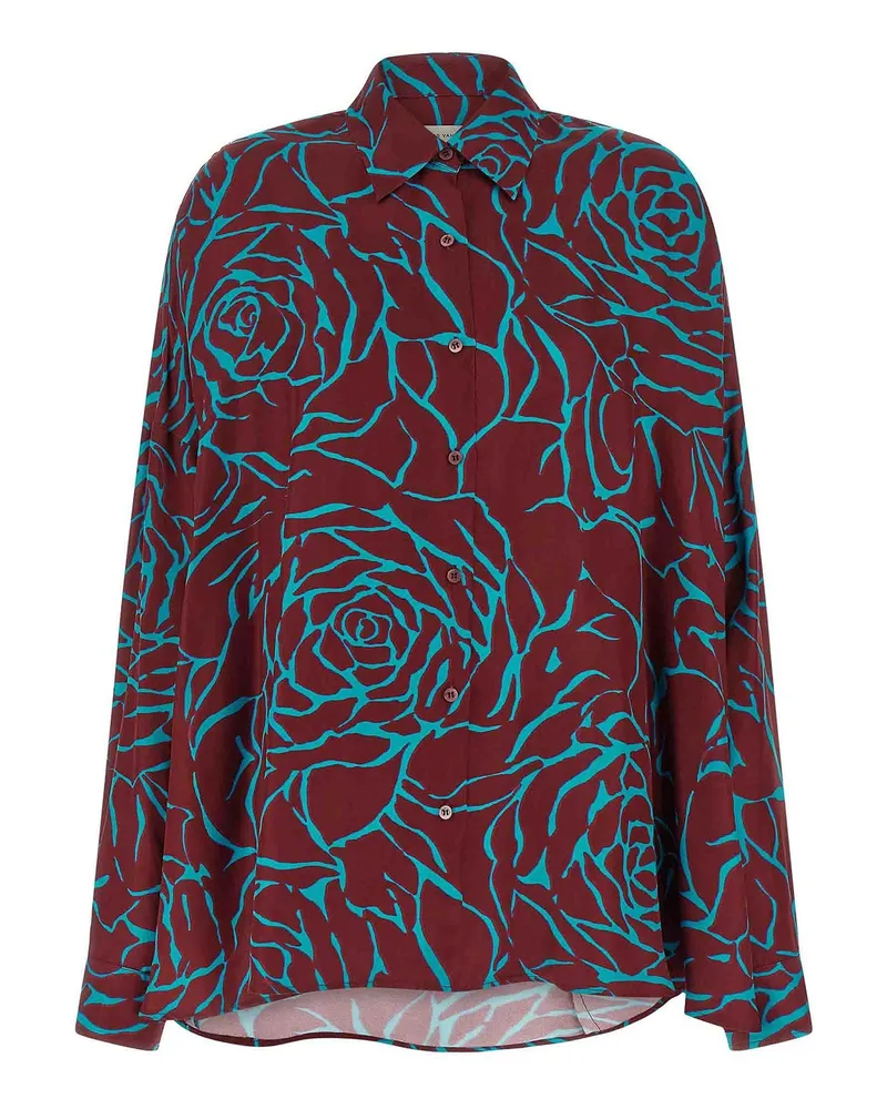 Dries van Noten Hemd - Dunkelrot Dunkelrot
